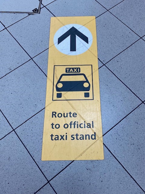 Vloerstickers Schiphol